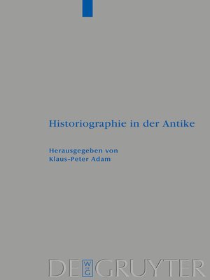 cover image of Historiographie in der Antike